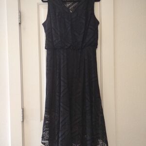 SALE Style & Co Black Sleeveless V-Neck Midi Dress